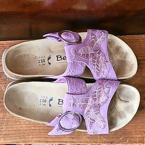 Birkenstock Betula Lilac Embroidered Sandals